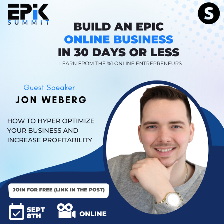 EPIK SUMMIT · BUILDING AN ONLINE BUSINESS IN 30 DAYS
