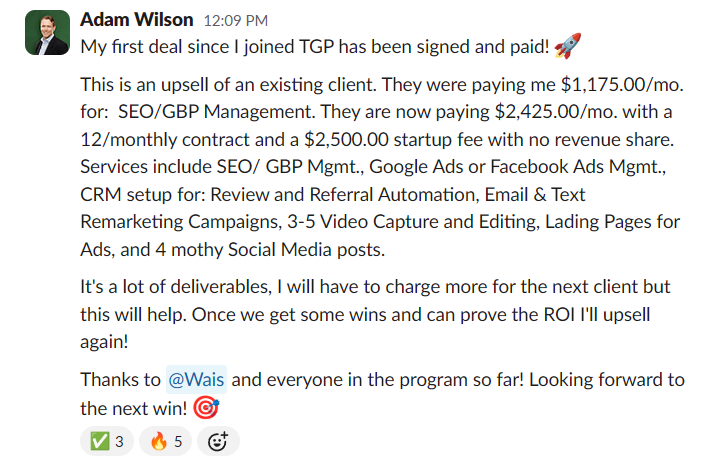 Adam Wilson — member result