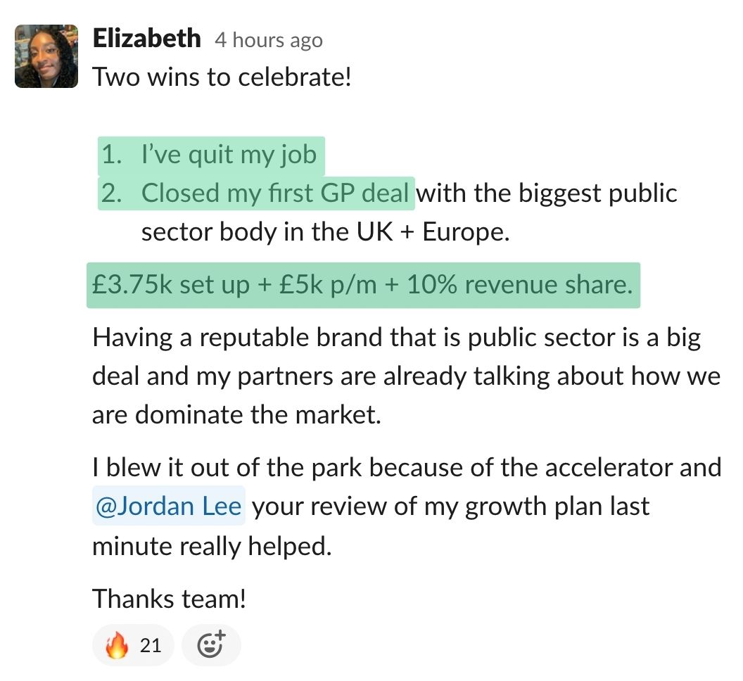 Elizabeth — member result
